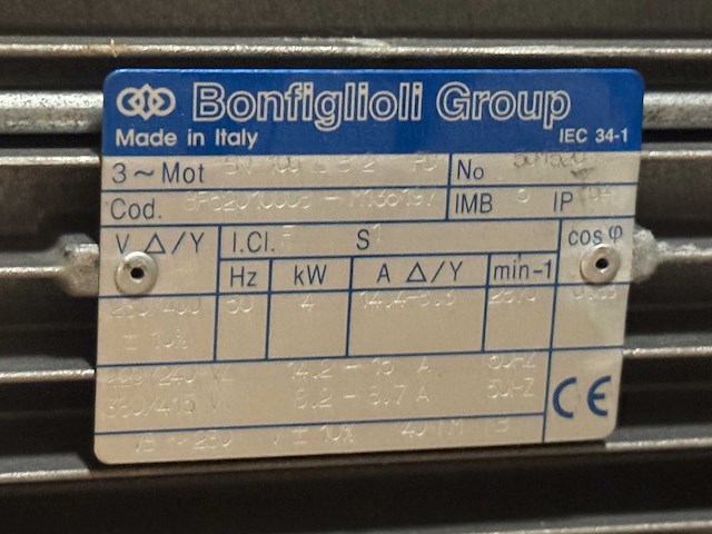 Bonfiglioli - partij industriële elektromotoren - afbeelding 7 van  9