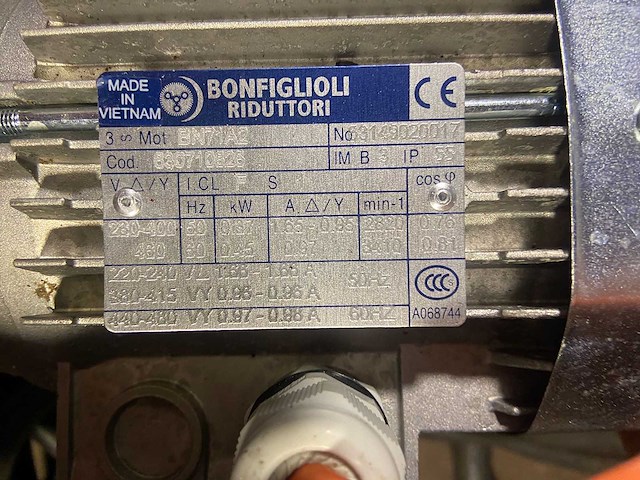 Bonfiglioli reductormotor (2x) - afbeelding 3 van  3