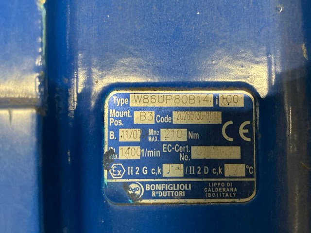 Bonfignioli aw86upu80b14 wormwielkast (wormreductie) (3x) - afbeelding 8 van  8