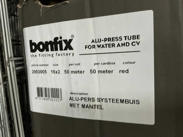 Bonfix 50m alu persbuis met mantel (2x) - afbeelding 3 van  3