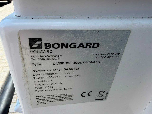 Bongard - 2016 - diviseuse boul db 30/4 fa - opbolmachine - afbeelding 5 van  5