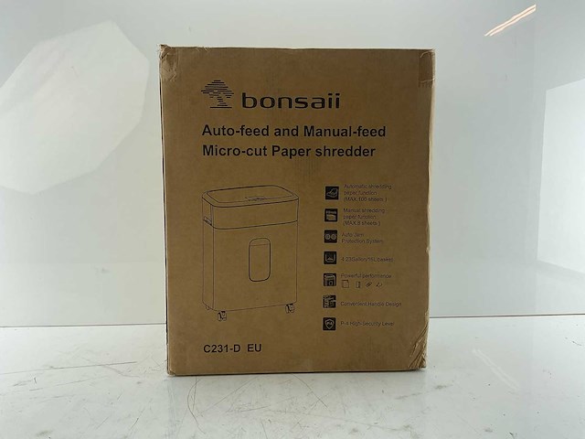 Bonsaii - c231-d - papiervernietiger - afbeelding 1 van  3
