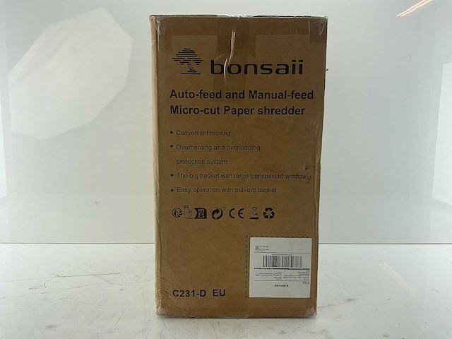 Bonsaii - c231-d - papiervernietiger - afbeelding 2 van  3