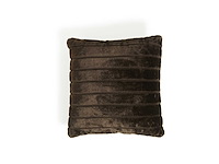 Bont kussen bruin 45x45cm (8x) - afbeelding 4 van  5