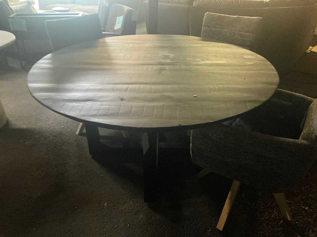 Booming eetkamertafel rond 150cm - afbeelding 1 van  4