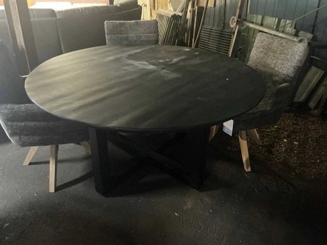 Booming eetkamertafel rond 150cm - afbeelding 2 van  4