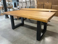 Boomstam eetkamertafel - afbeelding 6 van  14