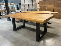 Boomstam eetkamertafel - afbeelding 1 van  14