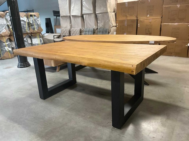 Boomstam eetkamertafel - afbeelding 7 van  14