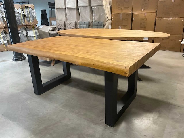 Boomstam eetkamertafel - afbeelding 8 van  14