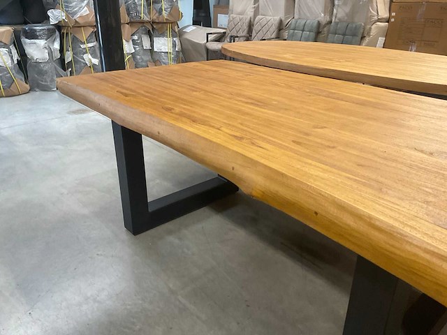 Boomstam eetkamertafel - afbeelding 12 van  14