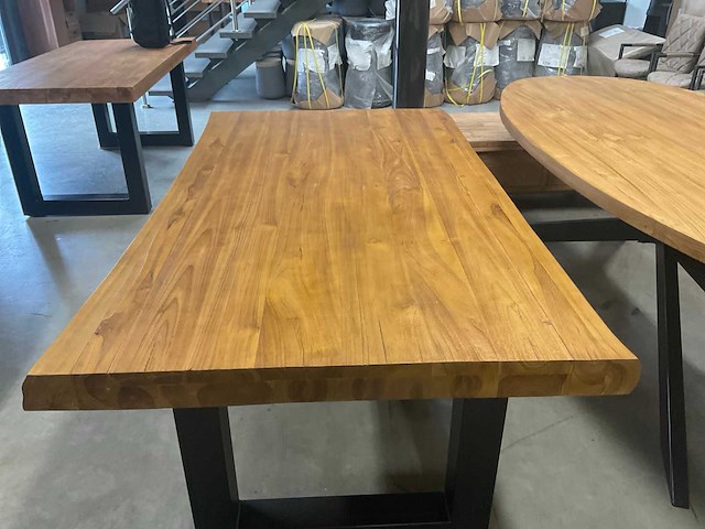 Boomstam eetkamertafel - afbeelding 13 van  14