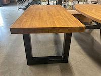 Boomstam eetkamertafel - afbeelding 2 van  14