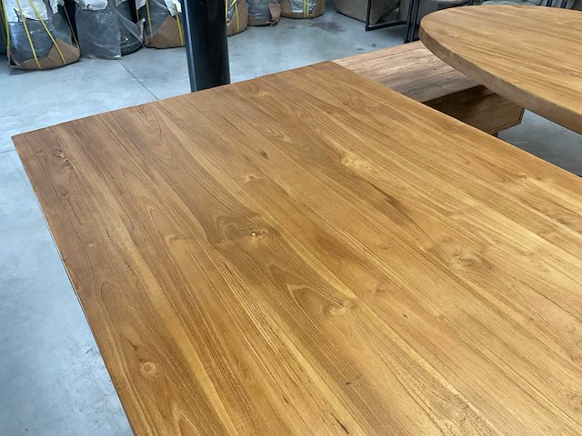 Boomstam eetkamertafel - afbeelding 4 van  14