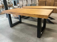 Boomstam eetkamertafel - afbeelding 9 van  14