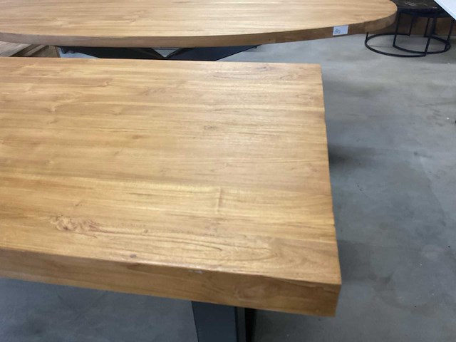 Boomstam eetkamertafel - afbeelding 12 van  14