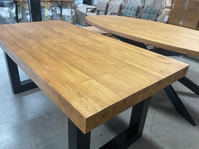 Boomstam eetkamertafel - afbeelding 13 van  14