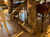 Boomstam eetkamertafel - afbeelding 5 van  8