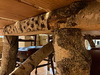 Boomstam eetkamertafel - afbeelding 6 van  8