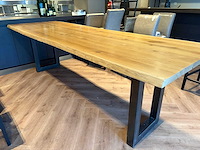 Boomstam eetkamertafel - afbeelding 1 van  6
