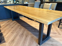 Boomstam eetkamertafel - afbeelding 2 van  6