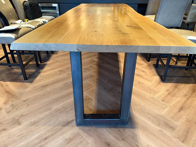 Boomstam eetkamertafel - afbeelding 3 van  6