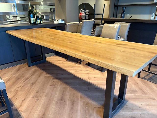 Boomstam eetkamertafel - afbeelding 5 van  6