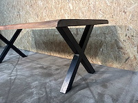 Boomstam eetkamertafel - afbeelding 1 van  15