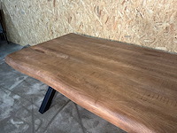 Boomstam eetkamertafel - afbeelding 2 van  15