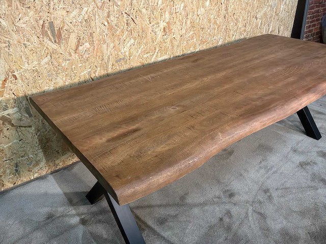 Boomstam eetkamertafel - afbeelding 3 van  15