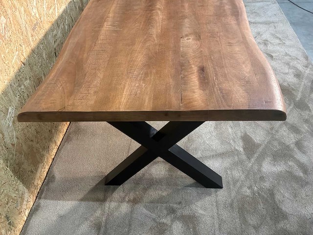 Boomstam eetkamertafel - afbeelding 5 van  15