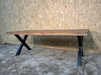 Boomstam eetkamertafel - afbeelding 6 van  15