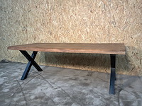 Boomstam eetkamertafel - afbeelding 9 van  15