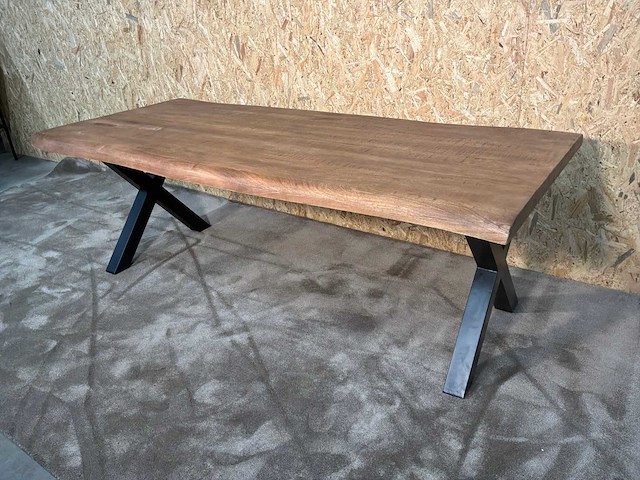 Boomstam eetkamertafel - afbeelding 12 van  15