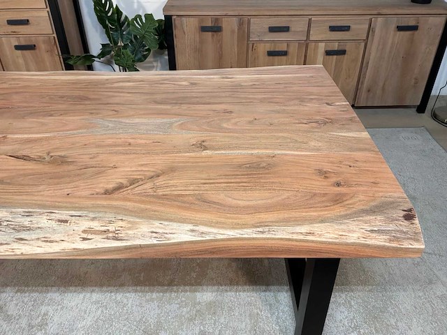 Boomstam eetkamertafel - afbeelding 2 van  20