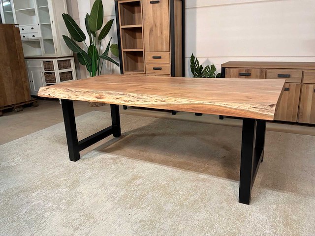 Boomstam eetkamertafel - afbeelding 13 van  20