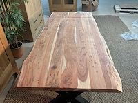 Boomstam eetkamertafel - afbeelding 3 van  12