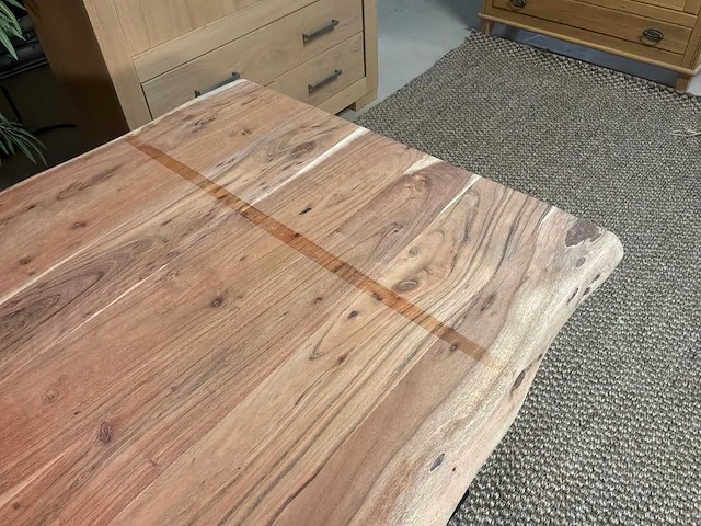 Boomstam eetkamertafel - afbeelding 4 van  12