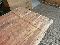 Boomstam eetkamertafel - afbeelding 4 van  12