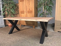 Boomstam eetkamertafel - afbeelding 1 van  12
