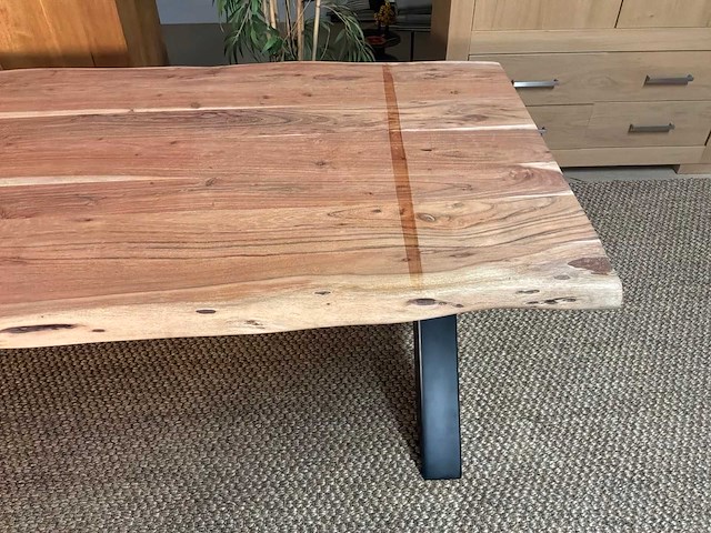 Boomstam eetkamertafel - afbeelding 9 van  12
