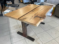 Boomstam eetkamertafel - afbeelding 1 van  4
