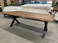 Boomstam eetkamertafel - afbeelding 3 van  4