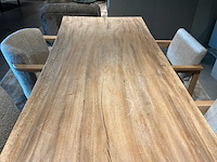 Boomstam eetkamertafel - afbeelding 2 van  12