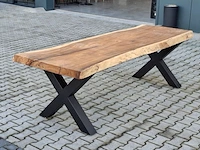 Boomstam eettafel - afbeelding 2 van  9