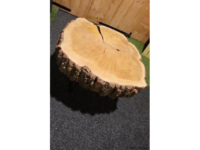 Boomstam salontafel - ø 80cm x 57cm - afbeelding 1 van  5