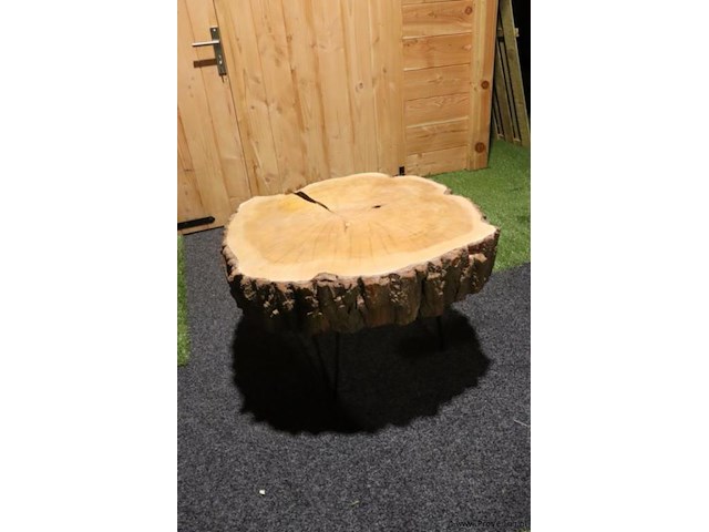 Boomstam salontafel - ø 80cm x 57cm - afbeelding 2 van  5