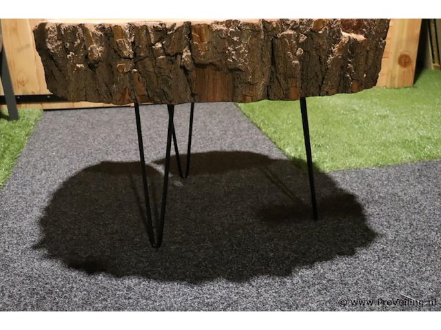 Boomstam salontafel - ø 80cm x 57cm - afbeelding 3 van  5