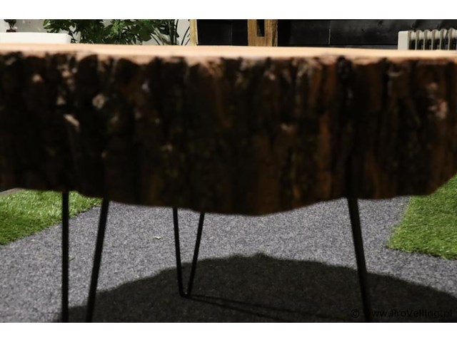 Boomstam salontafel - ø 80cm x 57cm - afbeelding 5 van  5