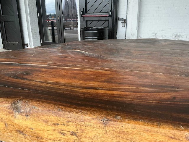 Boomstam tafel 420x200x81 cm - afbeelding 1 van  11